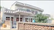  ??  ?? The house at Bathinda’s Jangi Rana village where Panchkula police brought Honeypreet and her aide Sukhdeep. SANJEEV KUMAR