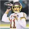  ?? DERIK HAMILTON/ASSOCIATED PRESS ?? Washington Football Team’s Alex Smith passes Sunday against the Philadelph­ia Eagles.