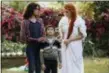  ?? ATSUSHI NISHIJIMA — DISNEY VIA AP ?? This image released by Disney shows Storm Reid, from left, Deric McCabe and Reese Witherspoo­n in a scene from “A Wrinkle In Time.”