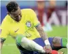  ?? ?? NEYMAR sustained an ankle injury in Brazil’s win over Serbia | EPA