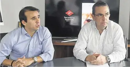  ??  ?? Acuerdo. Javier Vitabar y Marcelo Secco inician este proyecto con el que esperan atender 1.100 clientes para mediados de año.