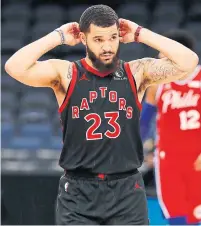  ?? SCOTT AUDETTE GETTY IMAGES FILE PHOTO ?? Fred VanVleet knows he is more fortunate than most people who had to deal with the virus. “My thoughts and heart are with the families and people that have been affected by this thing.”