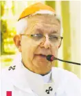  ?? ?? Mons. Adalberto Martínez, cardenal, arzobispo de Asunción, titular de la CEP y administra­dor apostólico de la Policía y las FF.AA.