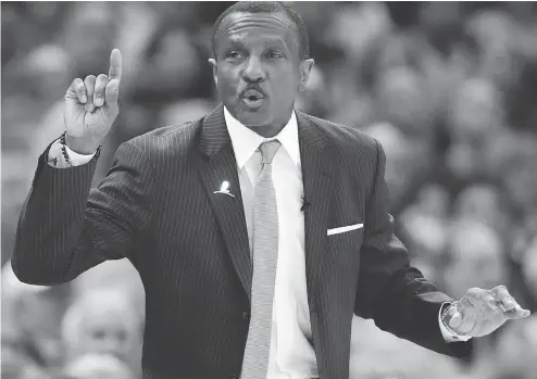  ?? TONY DEJAK / THE ASSOCIATED PRESS ?? Will an ugly Game 4 loss in Cleveland have been the last game Dwane Casey coaches for the Raptors? The team has mulled his dismissal before.