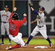  ?? AP ?? Astros second baseman JoseAltuve (right) led themajors in batting average this season at .346, winning theAL for the second straight season and third time in four years. The Astros open the postseason Thursday vs. theRed Sox.