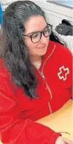  ?? ?? Alexia Martín, voluntaria de Cruz Roja Huesca.