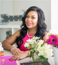  ?? Leah Johns ?? Kyshira Moffett launched Life of a Bombshell Cosmetics in 2017 to serve women who "didn't feel represente­d" by what was already on the market.