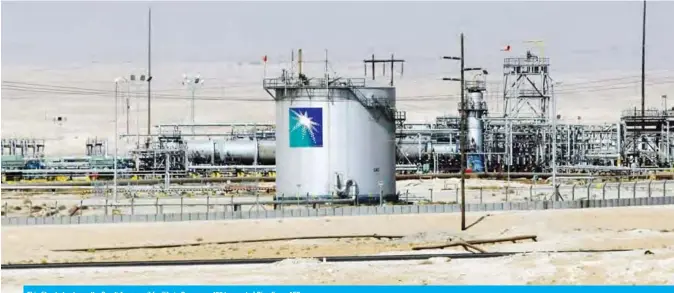  ?? — AFP ?? This file photo shows the Saudi Aramco oil facility in Dammam, 450 km east of Riyadh.