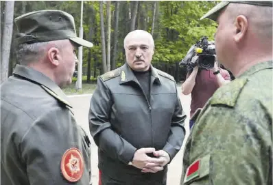  ?? Reuters ?? El presidente bielorruso, Aleksandr Lukashenko, el pasado lunes.