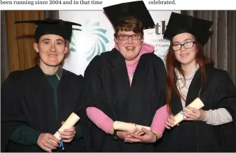  ??  ?? Jenna Carty, Claire Meagher and Amanda Black (Enniscorth­y Health &amp; Fitness).