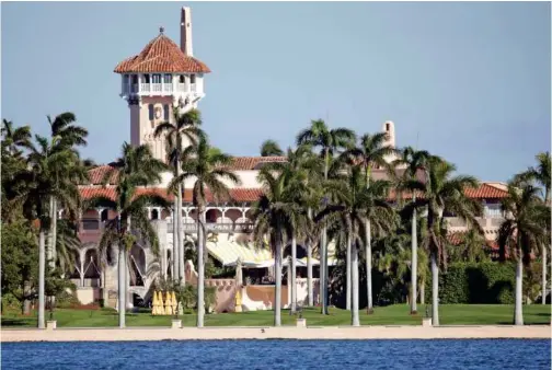  ?? File/associated Press ?? The Mar-a-lago resort owned by Donald Trump in Palm Beach, Florida.