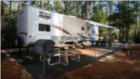  ?? COURTESY OF WALT DISNEY WORLD ?? Guests can stay in a two-bedroom camper at Disney’s Fort Wilderness Resort and Campground, one of 25 lodging options available on the 40-square-mile campus in central Florida.