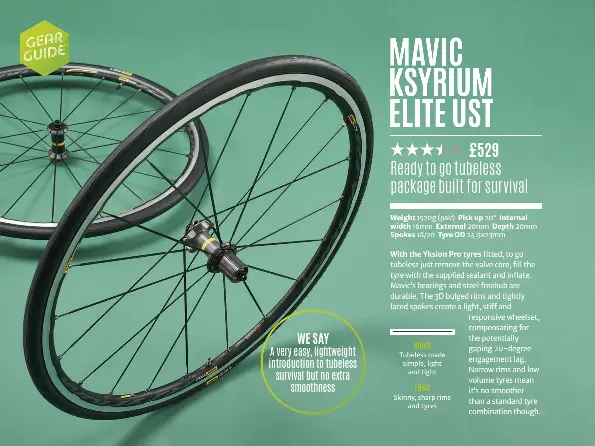 Pressreader Cycling Plus 18 09 06 Mavic Ksyrium Elite Ust