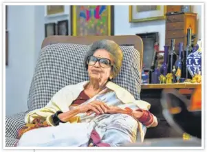  ?? AMAL KS/HT ?? ■ Tara Bhattachar­jee at her residence in New Delhi