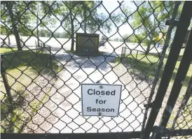  ?? JIM WELLS ?? Sikome Lake will remain closed for a second year, in part because it wasn't filled in time, but other local swimming holes will be open this summer.