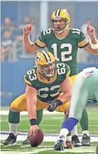  ?? NETWORK-WISCONSIN USA TODAY ?? Packers center Corey Linsley says he will not wear a face shield on his helmet this season but also admitted that that could change, especially with the position he plays.