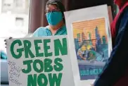  ?? Ed Zurga / Getty Images for Green New Deal Network ?? President Joe Biden’s trillion-dollar plan would transform U.S. infrastruc­ture and create jobs.