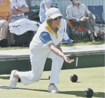  ??  ?? Sheila Craig is through to the national over 55 singles finals.