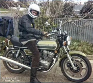  ??  ?? Ross Dollimore with his trouble-free XS500.