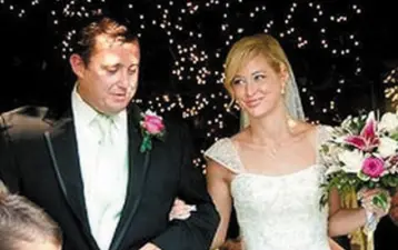  ??  ?? HAPPY INTERLUDE: Jason Corbett and Molly Martens on their wedding day — a happy moment in a troubled relationsh­ip