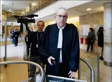  ?? (Photo Dominique Leriche) ?? Me Philippe Screve, l’un des avocats d’Ali Bouchareb, n’a pas été tendre hier avec l’enquêteur venu faire le compte rendu de l’enquête de la gendarmeri­e.