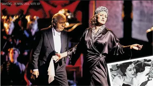  ?? REBOLJ ?? Harald Serafin & Susan Rigvava-Dumas in „Sunset Boulevard“. Szene aus Billy Wilders Film (r.)