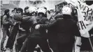 ??  ?? Student protests of 1968