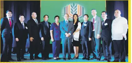  ??  ?? 2014-2015 RBAP OFFICERS AND DIRECTORS (From left) Directors Ives Jesus C. Nisce II, Davidson G. Pascual (deceased), Emerito L. Ramos III, Atty. Michael Alan Z. Ranillo, VP for Visayas Armida J. Caguitla, President Jose Misael B. Moraleda, Atty. Mary...