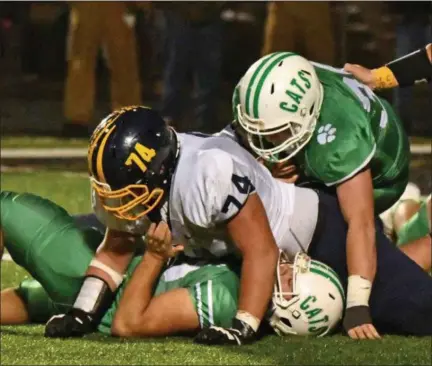  ?? PAUL DICICCO — FOR THE NEWS-HERALD ?? Jack Bailey and Kirtland topped Mogadore in a Division VI regional final and will face Fort Frye in a state semifinal on Nov. 23.