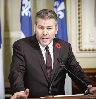  ?? PHOTO SIMON CLARK ?? « Je ne l’ai jamais évoqué jusqu’à maintenant, mais le patron de la Sûreté du Québec (Martin Prud’homme) est le gendre de M. Lafrenière », a déclaré le porte-parole péquiste en matière de sécurité publique, Pascal Bérubé.