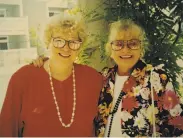  ?? Courtesy Riggs family ?? Ethel Colleen Riggs, 96 (left), of Paradise, identified as a fire victim, stands with sister Patty Emond.