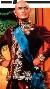  ??  ?? Trunk call: King Mongkut, played by Yul Brynner, in the film The King And I