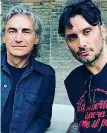  ?? ?? Insieme Luciano Ligabue, 63 anni, con Fabrizio Moro