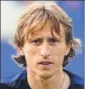  ??  ?? Croatia’s Luka Modric.