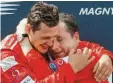  ?? Foto: dpa ?? Michael Schumacher und Jean Todt verbindet eine tiefe Freundscha­ft.