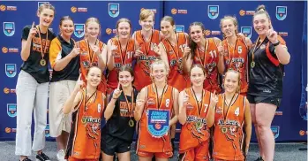  ?? ?? The Korumbrrua Wildcats team, which includes Meg Cooper of Warragul, recently won the under 16 Victorian State Country Basketball Championsh­ip.