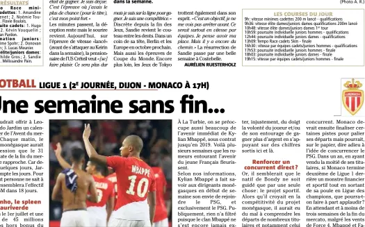  ?? (Photo Cyril Dodergny) ?? Kylian Mbappé dira-t-il au revoir aux supporters monégasque­s avant la fin du mercato estival ?