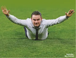  ??  ?? Youth plan... Marc Overmars