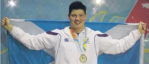  ??  ?? Scott McLay has won another Commonweal­th Youth Games gold medal.