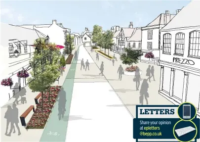  ??  ?? How Thornbury High Street could look in future