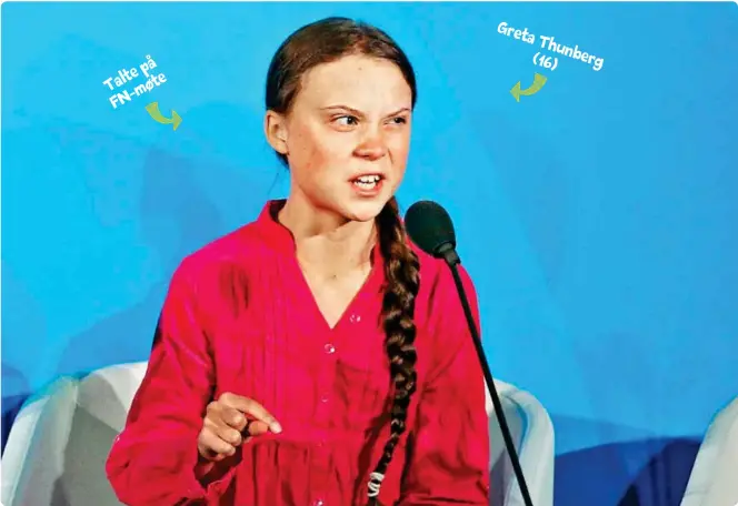  ??  ?? Taltepå FN-møte Greta Thunberg (16)