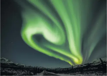  ?? Photo: Jean Beaufort, CC0 Public Domain licence ?? Alaskan aurora (Aurora Borealis), or Northern Lights.