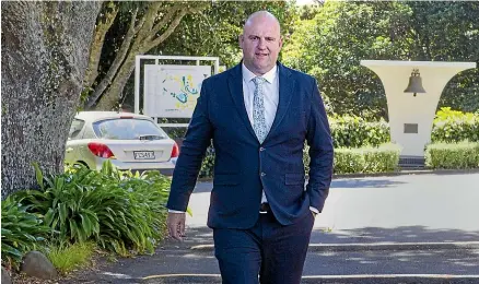  ?? LIAM COURTENAY/STUFF ?? New Plymouth Boys’ High School principal Sam Moore says he has a vested interest with several family members either attending or going to attend.