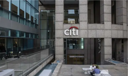  ?? BLOOMBERG ?? Citi’s treasury and trade solutions business posted a 32% increase in revenue for FY2022 ended December to US$12.2 billion