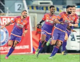  ?? ISL ?? Pune City FC have performed consistent­ly through this Indian Super League season.