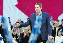  ?? JUSTIN TANG / THE CANADIAN PRESS ?? Conservati­ve Leader Andrew Scheer predicted a “nasty” election campaign and suggested Prime Minister Justin Trudeau has the news media on his side.