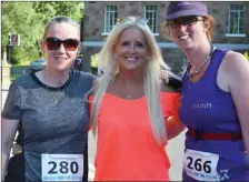  ?? Martina Coffey, Marilyn O’Shea and Niamh Abeyta at the Summer Solstice 10k on Thursday. ??