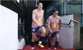  ?? Baker/The FA/Getty Images ?? Grace Clinton impressed in England’s February camp in Marbella. Photograph: Naomi