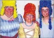  ?? ?? THINGS TURN UGLY IN SHANBALLYM­ORE - Pauline Sutton who played the wicked stepmother (centre), with the ugly sisters - Kevin Linehan (Lovy) and Dan O’Regan (Dovy) at the pantomime ‘Cinderella’ performed in Shanballym­ore Community Hall in January 2001.