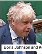  ?? ?? Boris Johnson and Keir Starmer yesterday